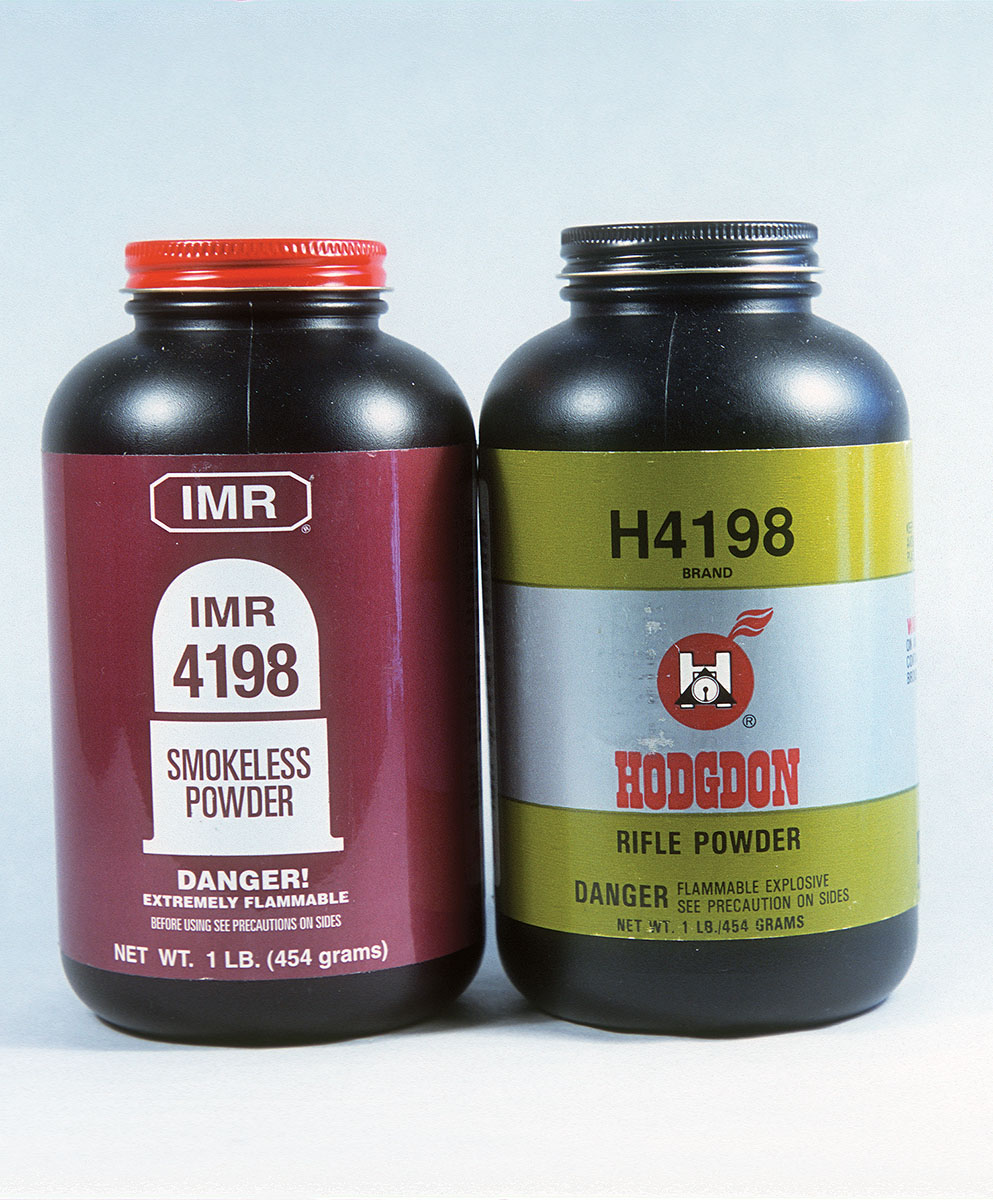 The early standard powder for the 222 Remington was IMR-4198. Hodgdon H-4198 is similar but slower burning.